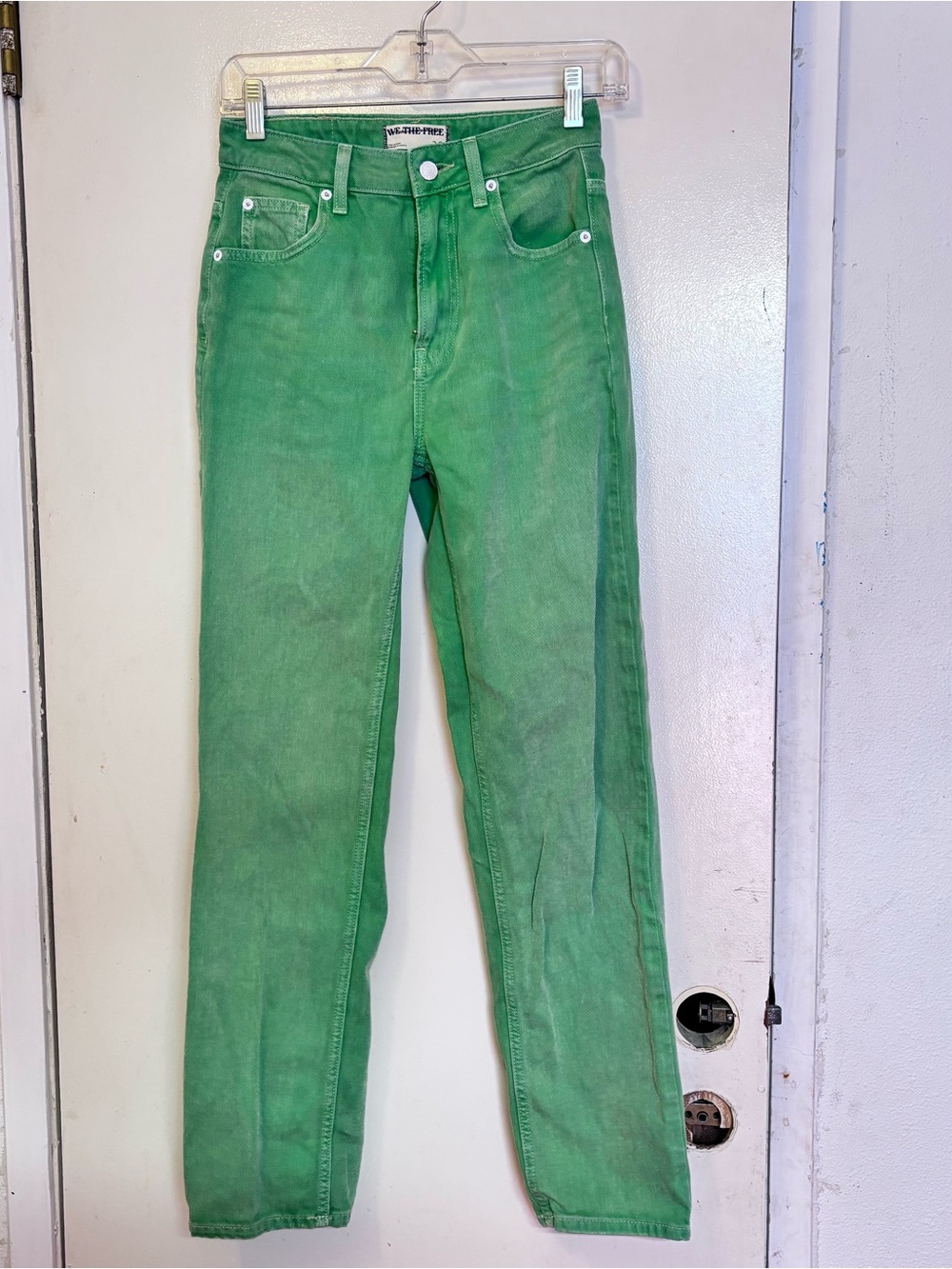 We The Free High-Rise Jeans in Bright Green